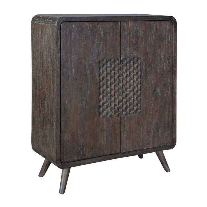 American Home Furniture Uttermost Hausen 2 Door Mid-Century Cabinet