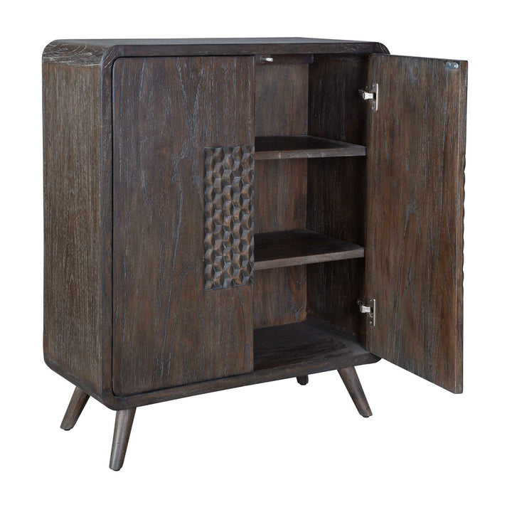 American Home Furniture Uttermost Hausen 2 Door Mid-Century Cabinet