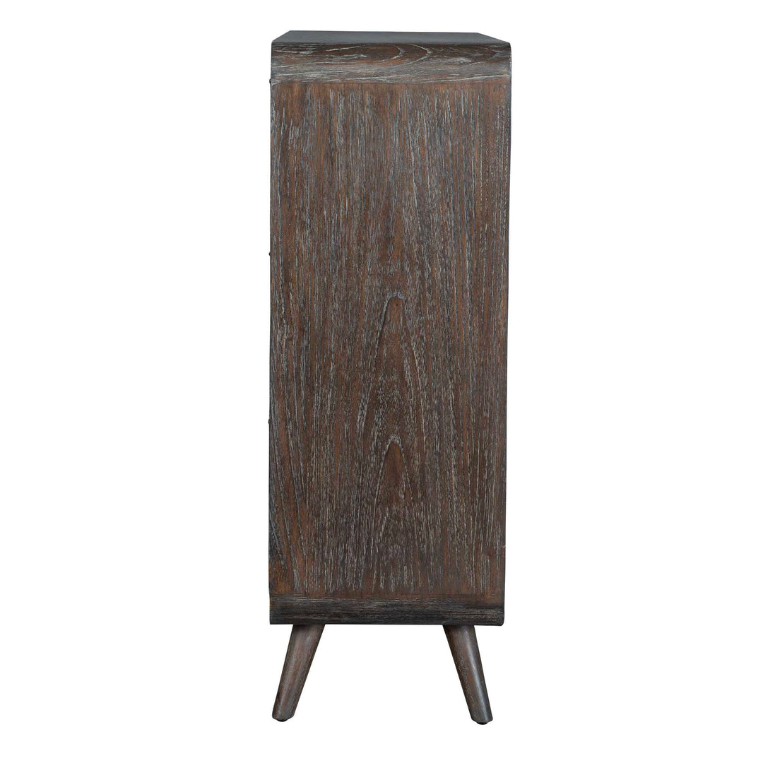 American Home Furniture Uttermost Hausen 2 Door Mid-Century Cabinet