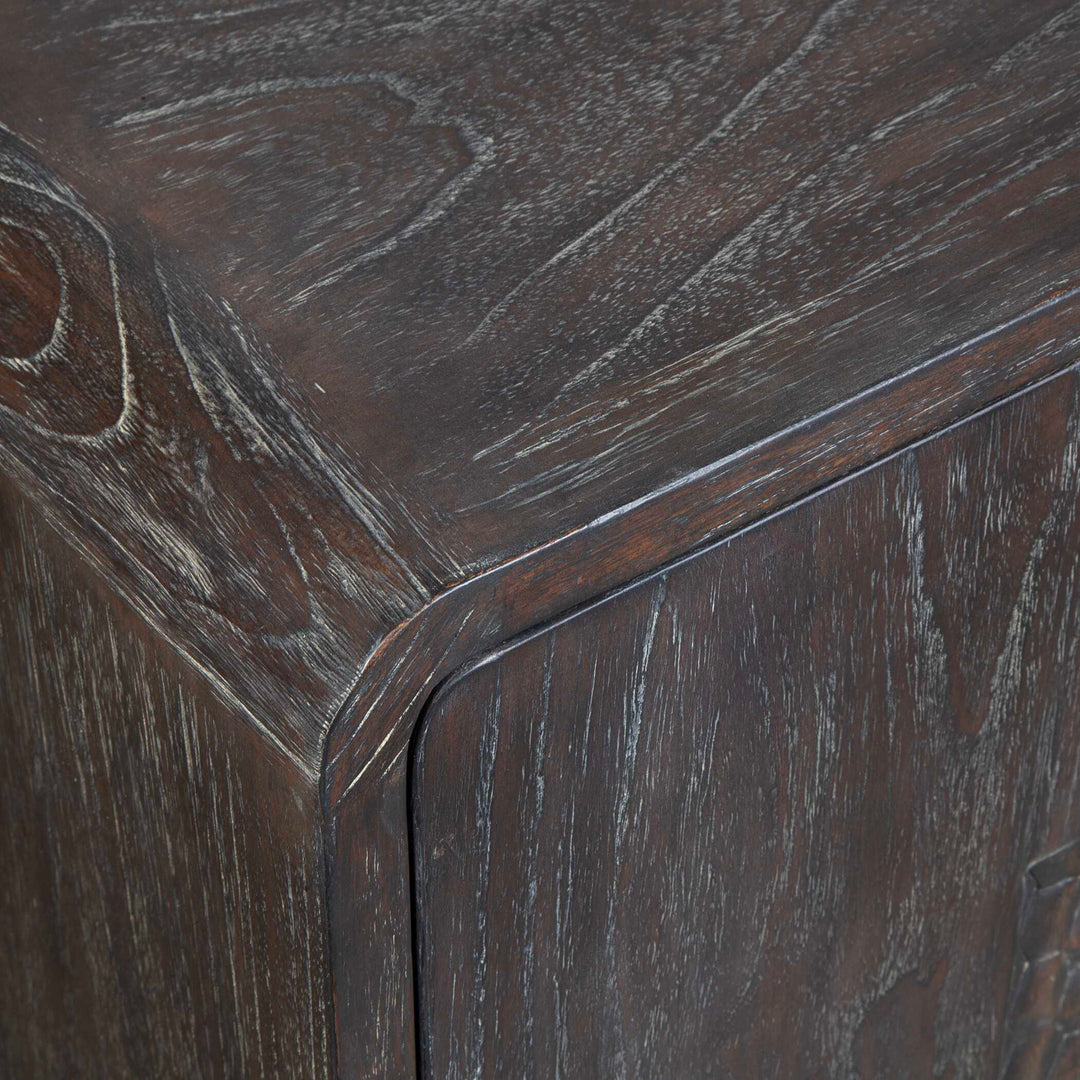 American Home Furniture Uttermost Hausen 2 Door Mid-Century Cabinet