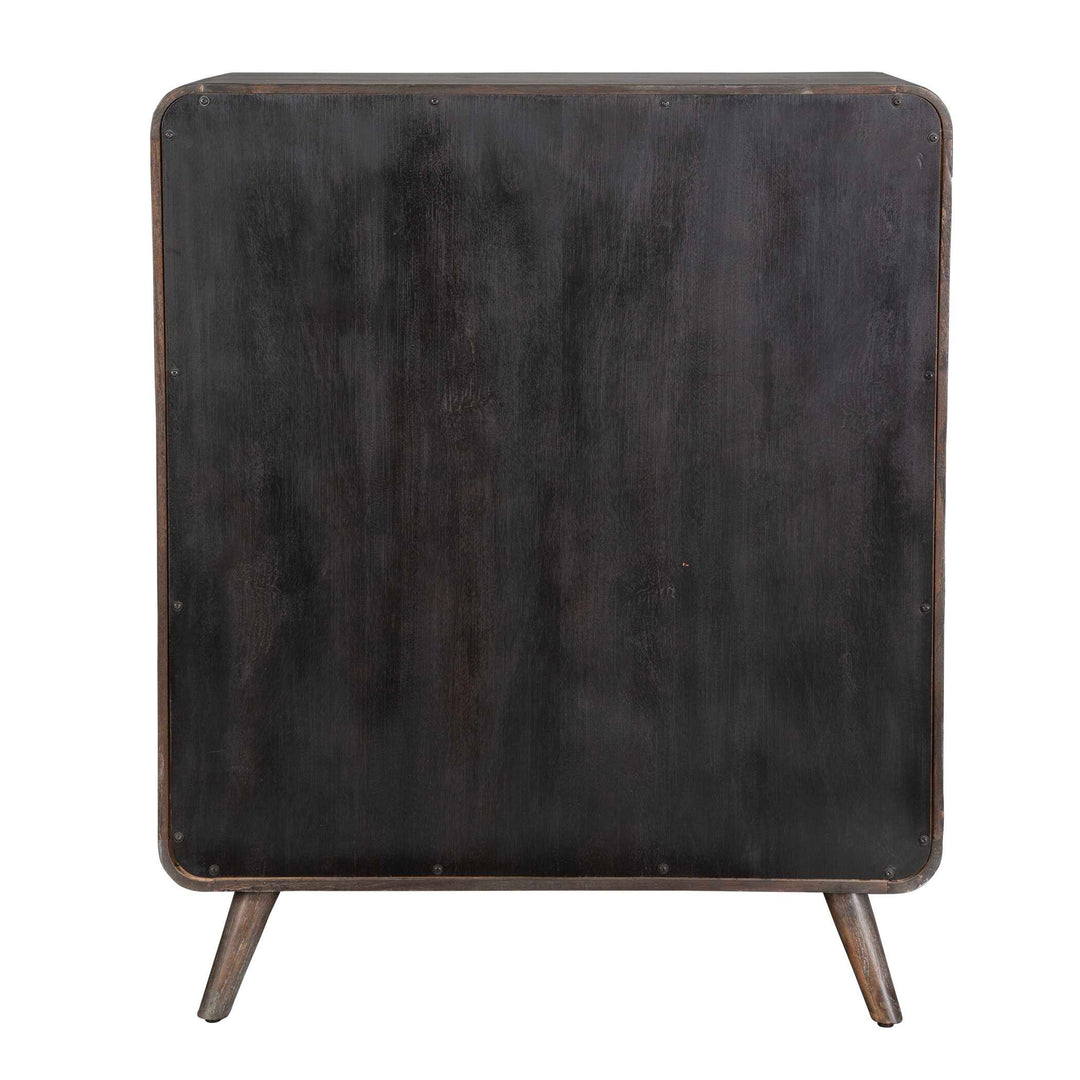 American Home Furniture Uttermost Hausen 2 Door Mid-Century Cabinet