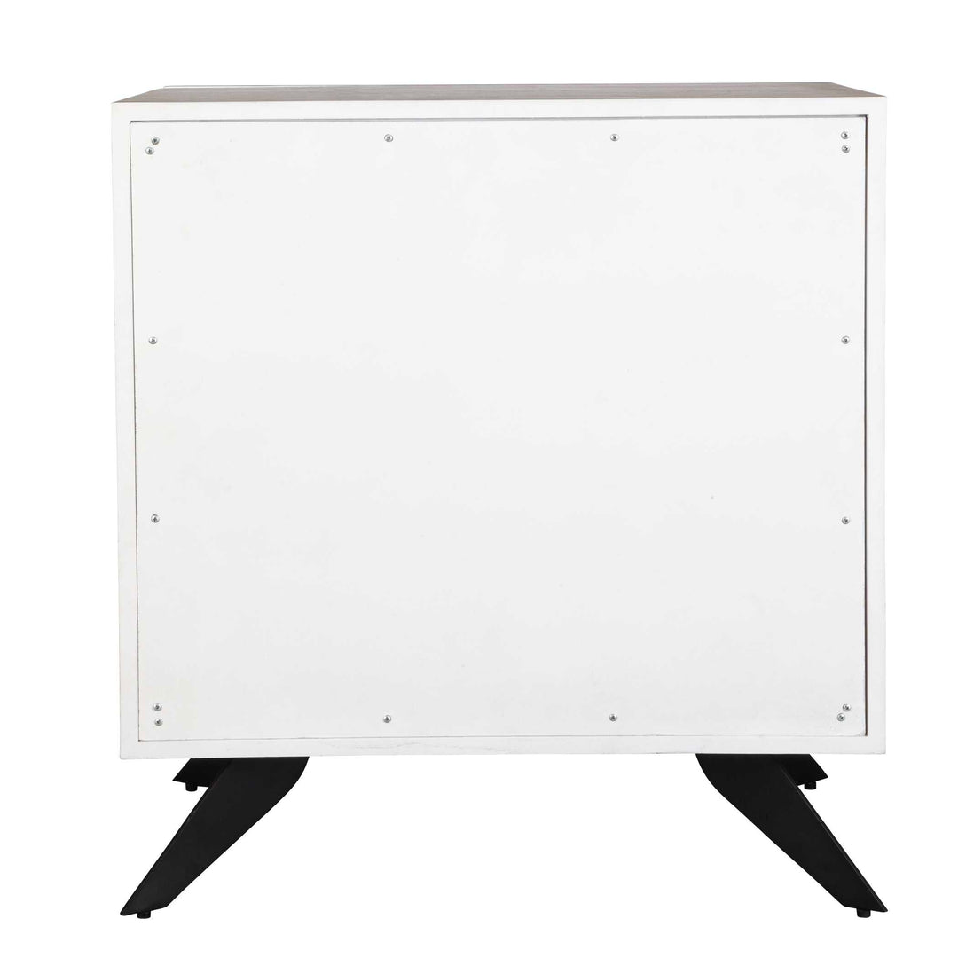 American Home Furniture Uttermost Vivi 3 Drawer White Chest