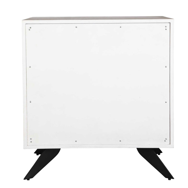 American Home Furniture Uttermost Vivi 3 Drawer White Chest