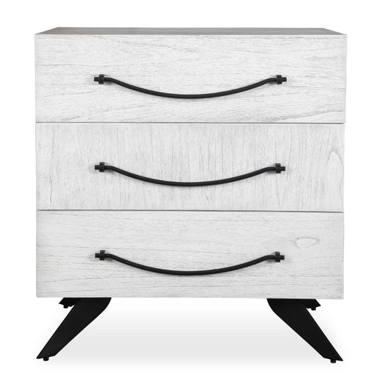 American Home Furniture Uttermost Vivi 3 Drawer White Chest