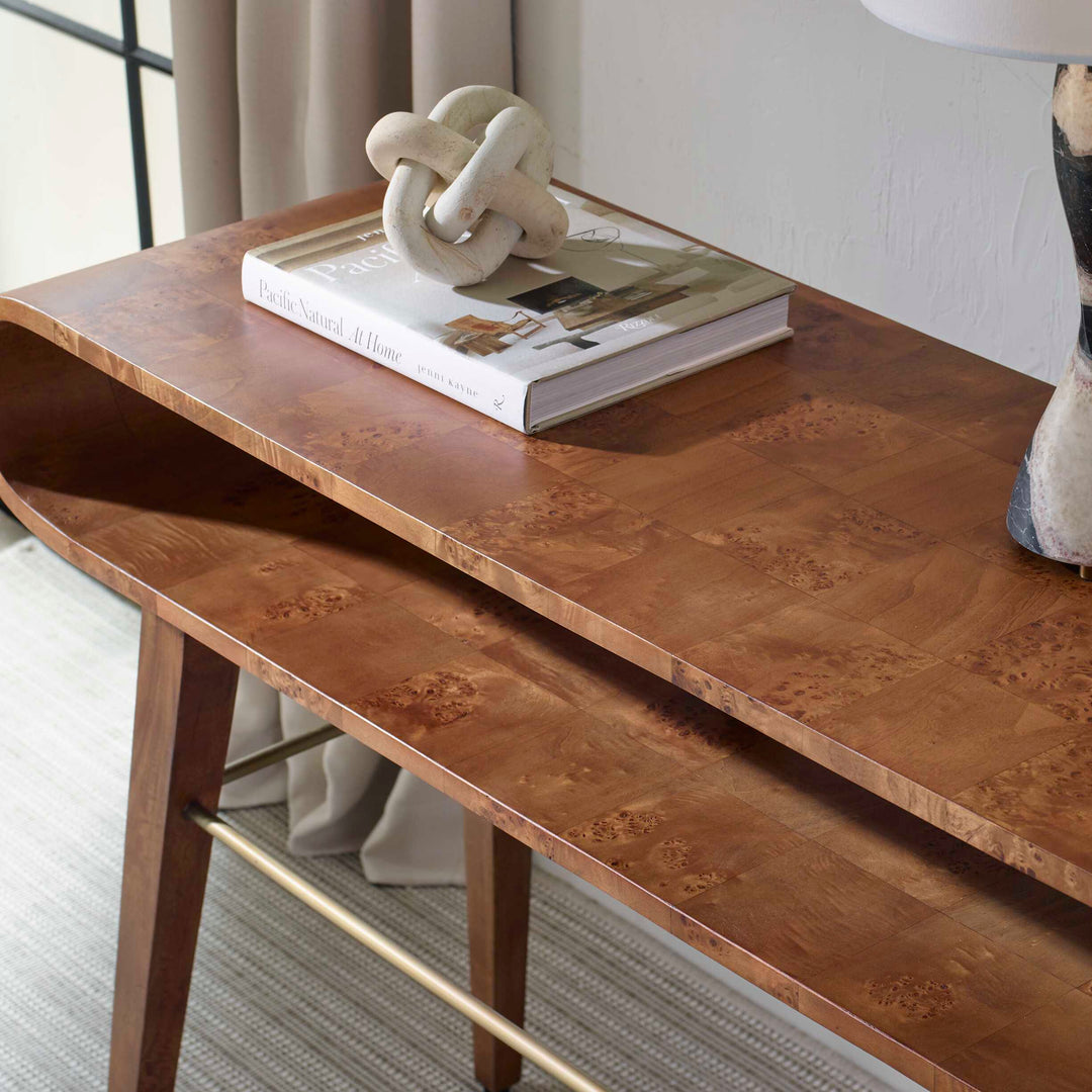 American Home Furniture Uttermost Ledger Mid-Century Console Table