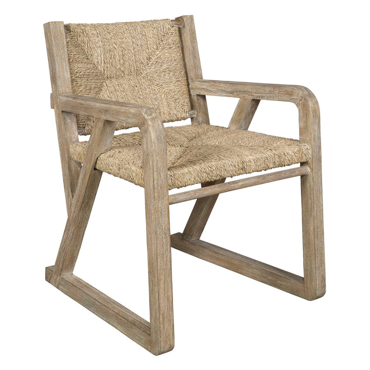 American Home Furniture Uttermost Chatham Seagrass Dining Chair Set of 2