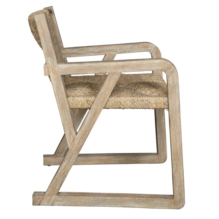 American Home Furniture Uttermost Chatham Seagrass Dining Chair Set of 2