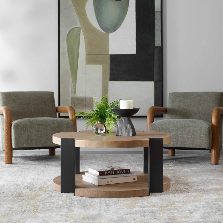 American Home Furniture Uttermost Loana Industrial Coffee Table