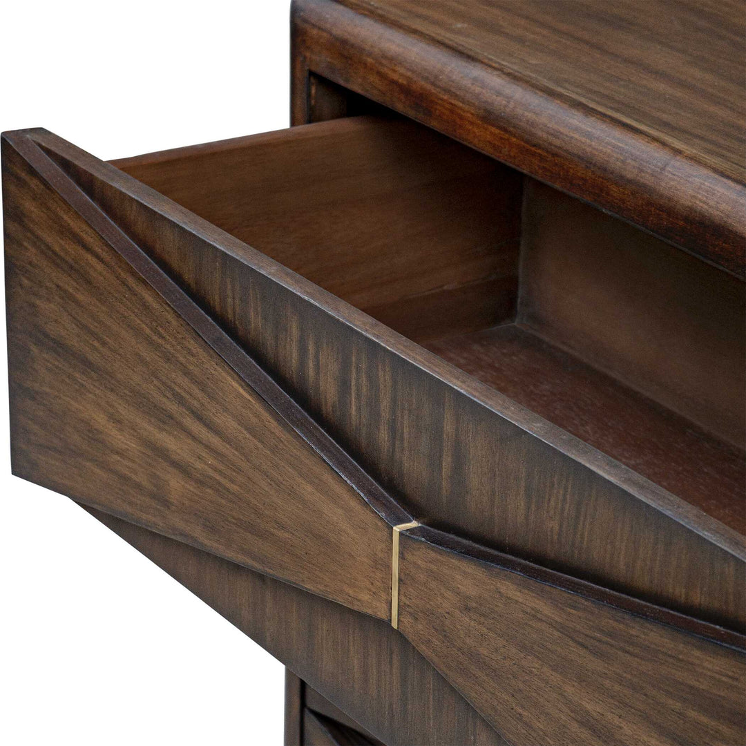American Home Furniture Uttermost Bowtie 3 Drawer Mid-Century Chest
