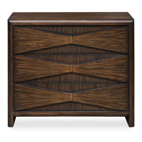 American Home Furniture Uttermost Bowtie 3 Drawer Mid-Century Chest