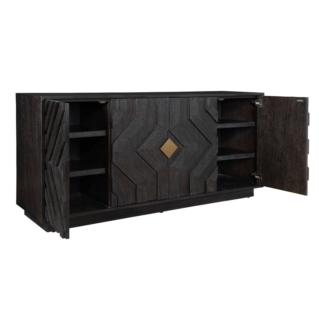 American Home Furniture Uttermost Faulkner 4 Door Cabinet