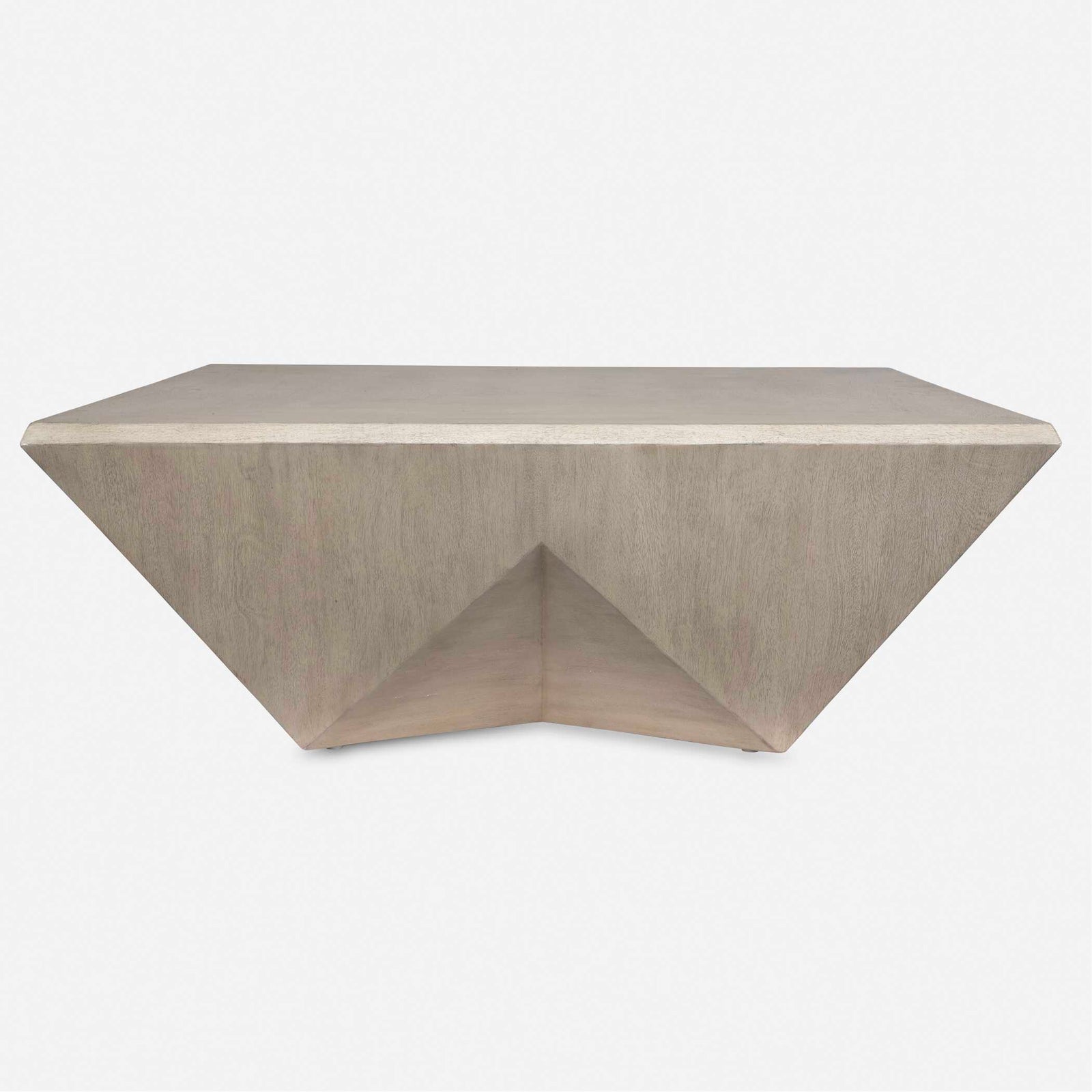 American Home Furniture Uttermost Collins Modern Light Gray Coffee Table