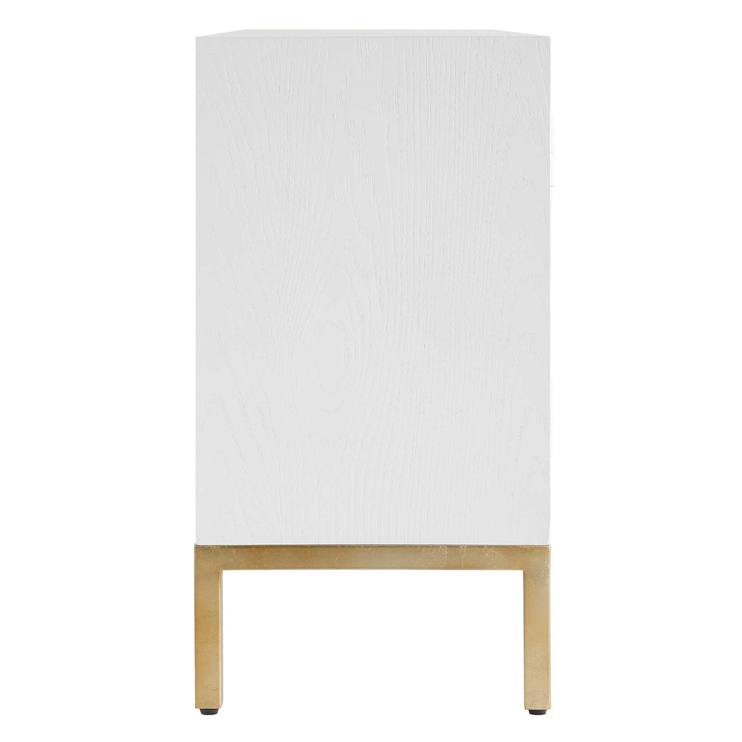 American Home Furniture Uttermost Aiken White 2 Door Cabinet