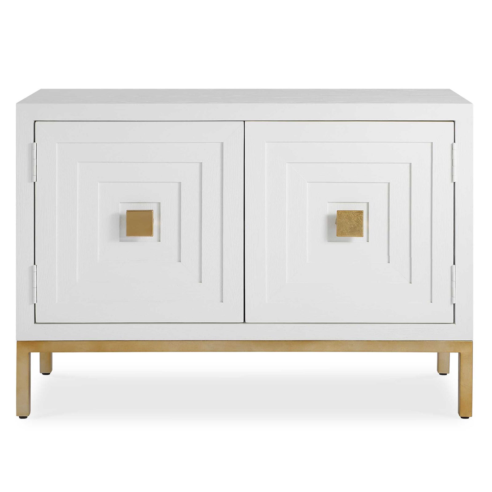 American Home Furniture Uttermost Aiken White 2 Door Cabinet