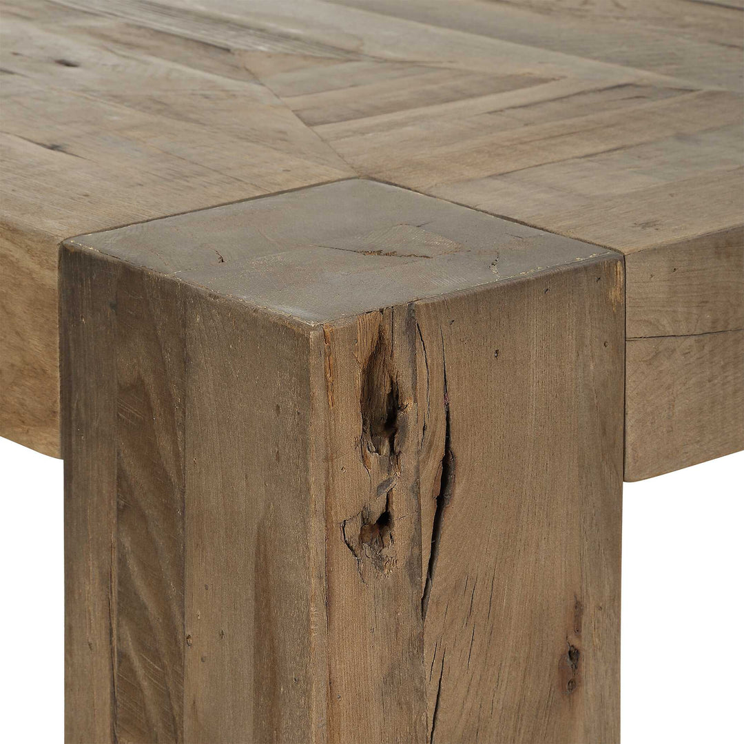 American Home Furniture Uttermost Aldan Reclaimed Oak Dining Table