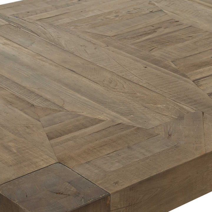 American Home Furniture Uttermost Aldan Reclaimed Oak Dining Table
