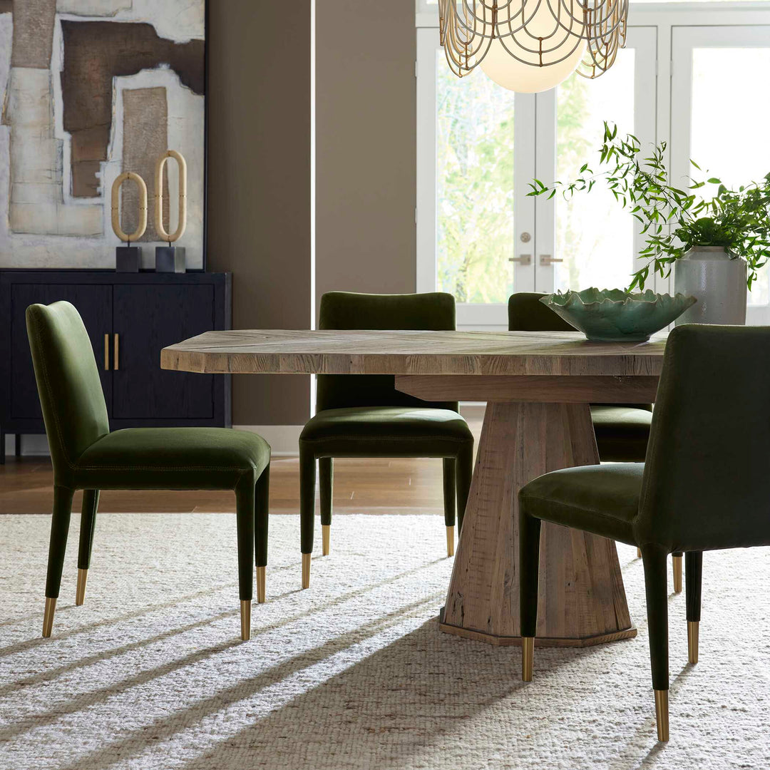 American Home Furniture Uttermost Caledon Reclaimed Oak Dining Table