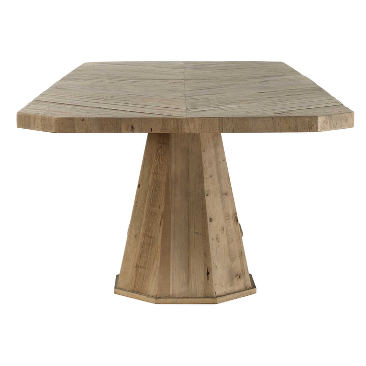 American Home Furniture Uttermost Caledon Reclaimed Oak Dining Table