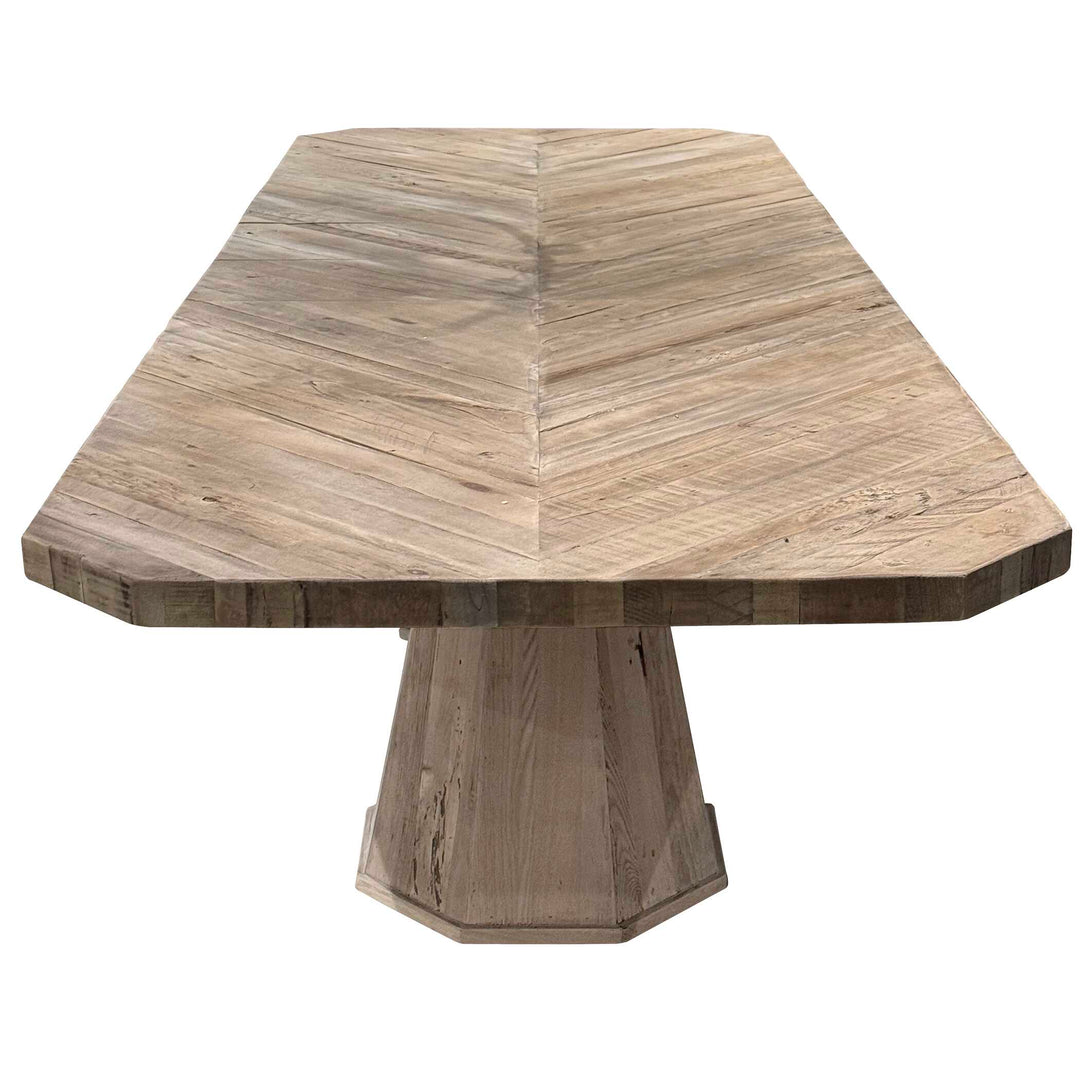 American Home Furniture Uttermost Caledon Reclaimed Oak Dining Table