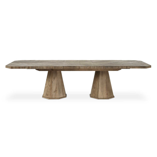 American Home Furniture Uttermost Caledon Reclaimed Oak Dining Table