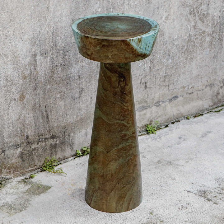 American Home Furniture Uttermost Mano Blue-Green Drink Table