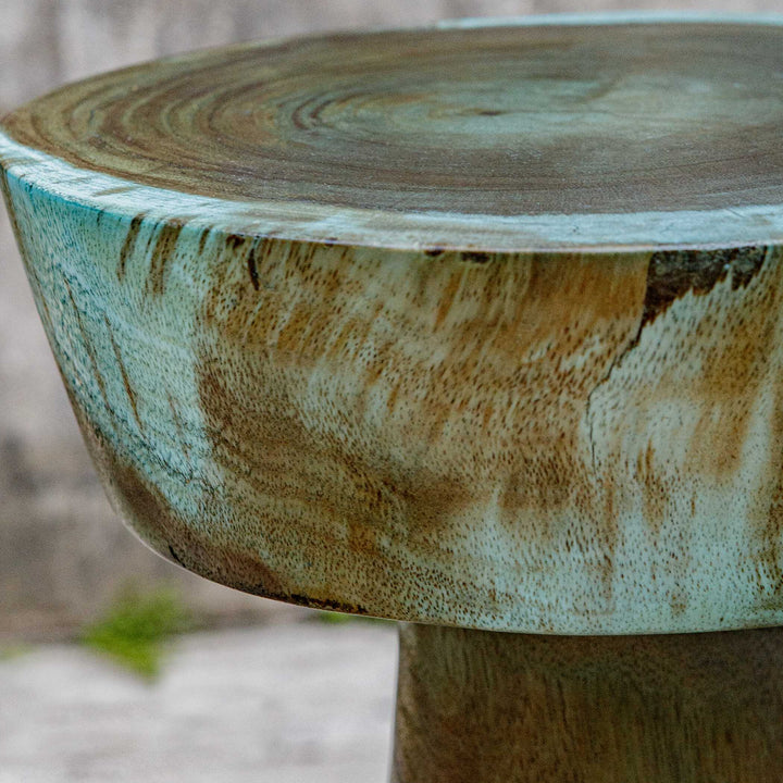 American Home Furniture Uttermost Mano Blue-Green Drink Table