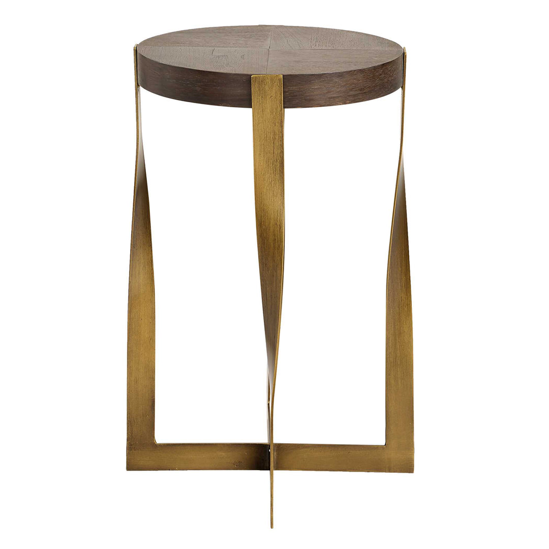 American Home Furniture Uttermost Drew Brass Accent Table