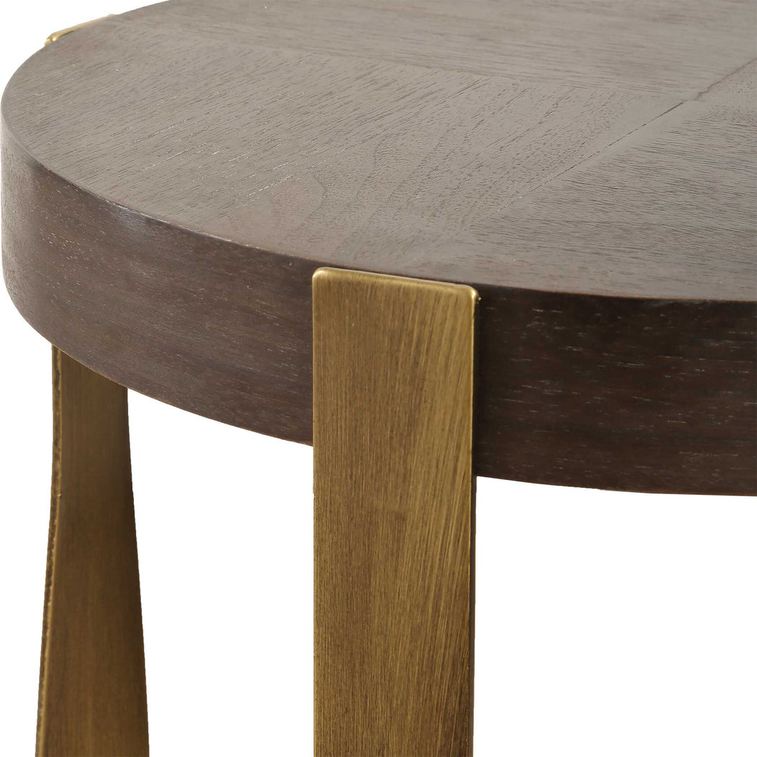 American Home Furniture Uttermost Drew Brass Accent Table