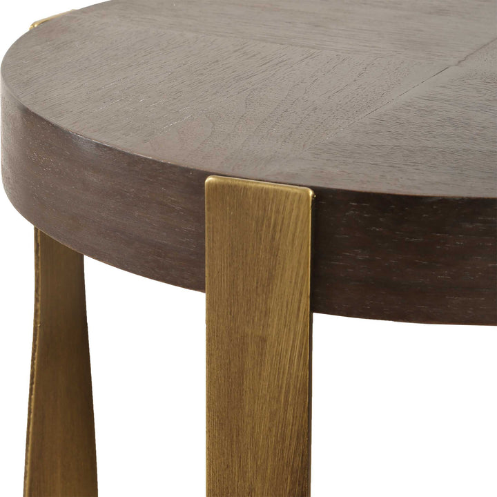 American Home Furniture Uttermost Drew Brass Accent Table