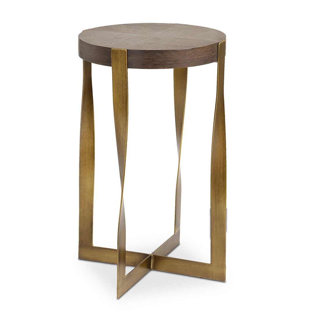 Drew Brass Accent Table - AmericanHomeFurniture
