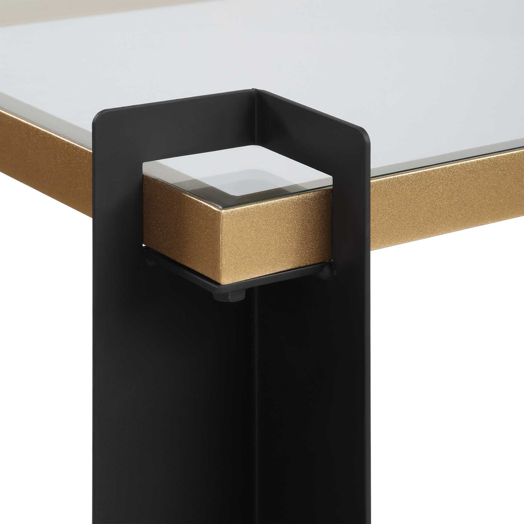 American Home Furniture Uttermost Cunene Contemporary Console Table