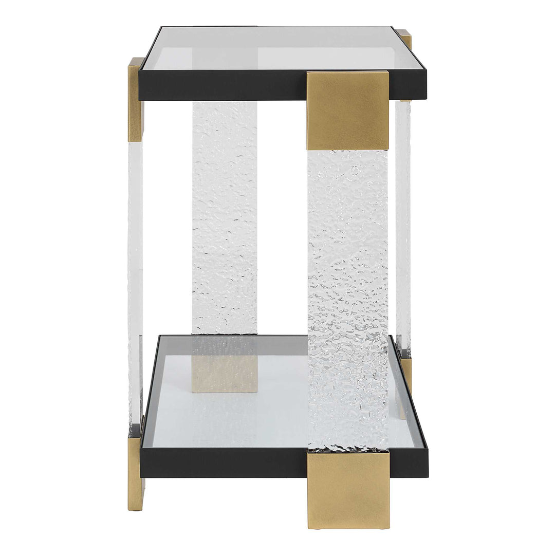 American Home Furniture Uttermost Bendena Modern Side Table