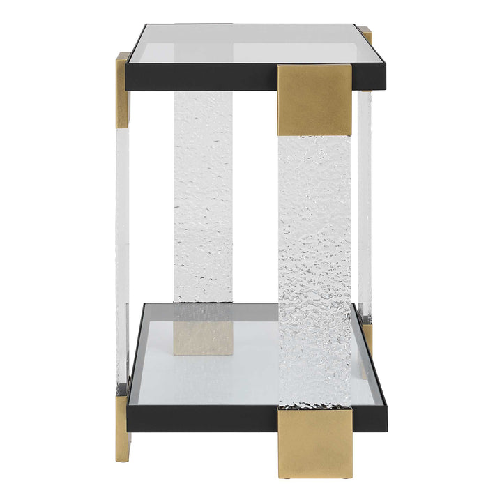 American Home Furniture Uttermost Bendena Modern Side Table