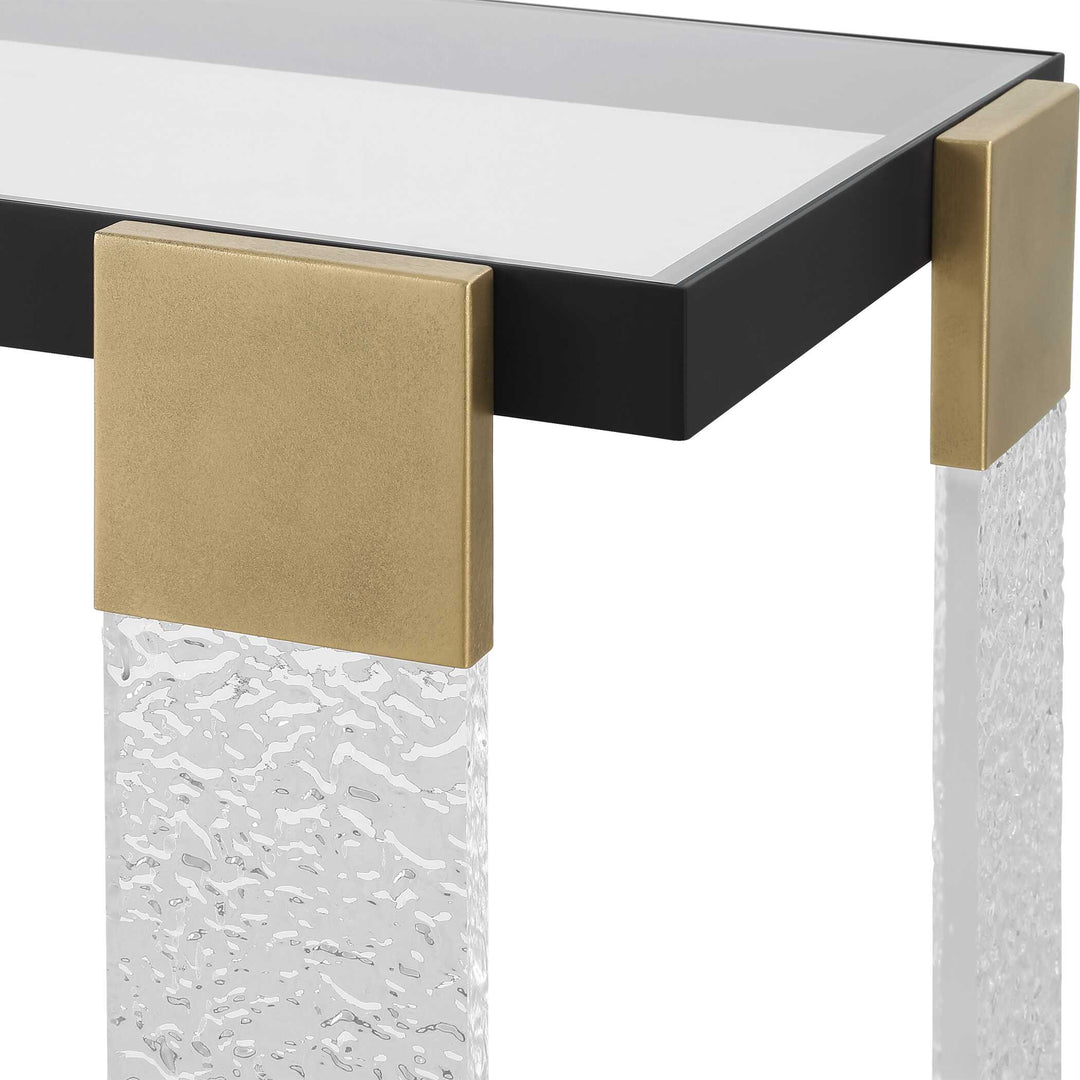 American Home Furniture Uttermost Bendena Modern Side Table