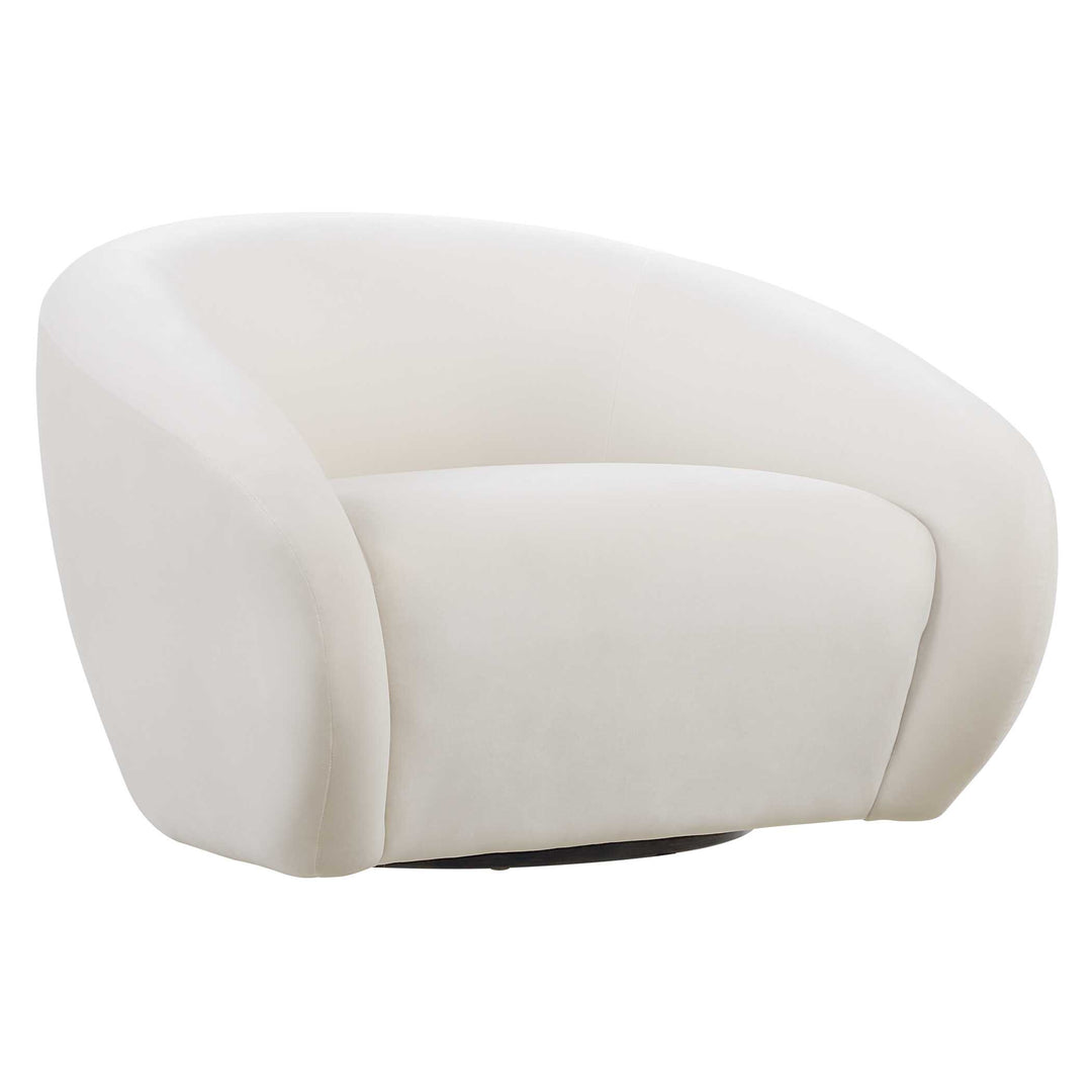 American Home Furniture Uttermost DeSoto Cream Swivel Chair