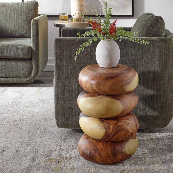 American Home Furniture Uttermost Carrillo Modern End Table