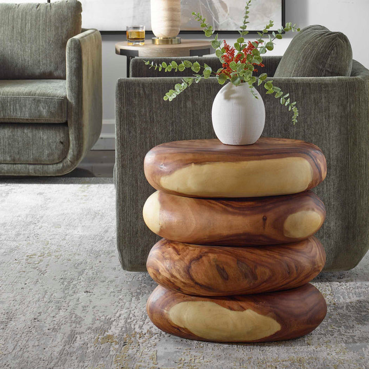 American Home Furniture Uttermost Carrillo Modern End Table