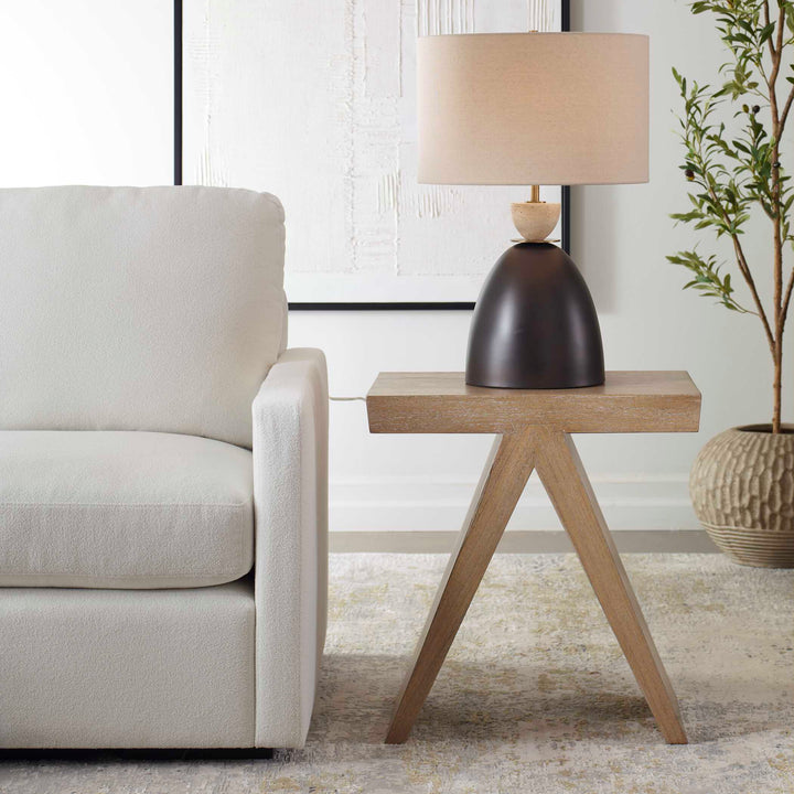American Home Furniture Uttermost Pruitt Modern Accent Table