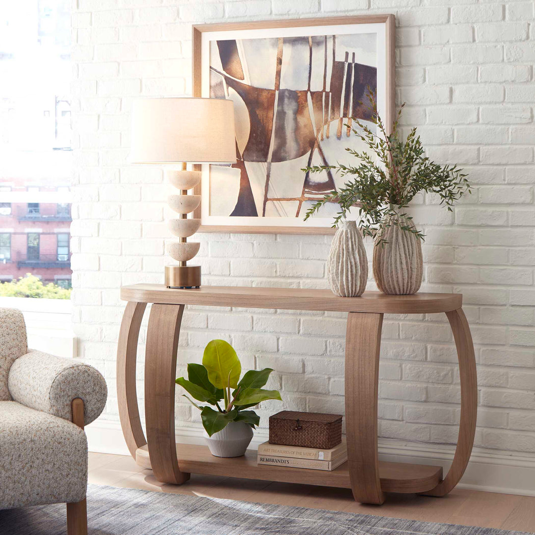 American Home Furniture Uttermost Adona Wood Console Table