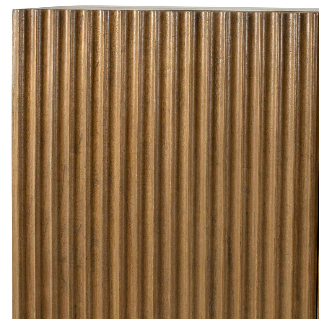 American Home Furniture Uttermost Kellem Natural Wood 4 Door Cabinet