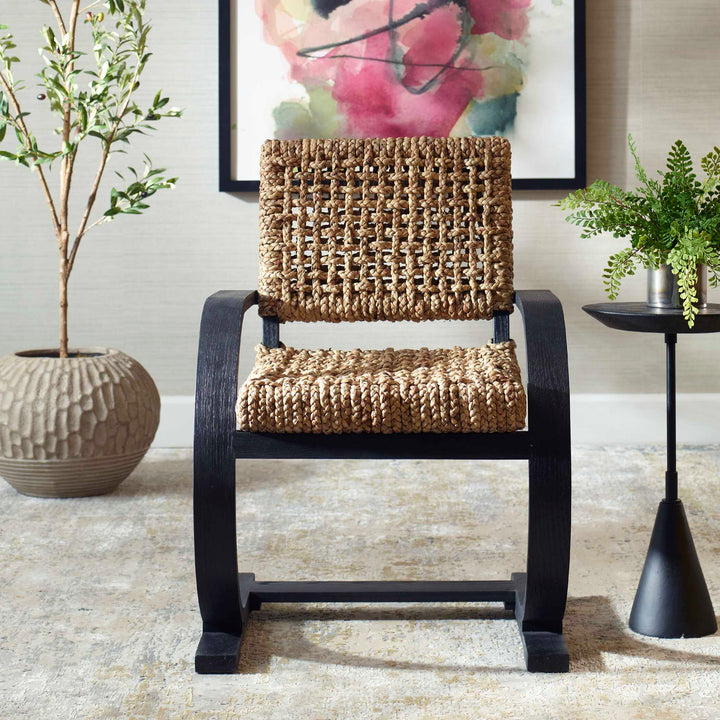 American Home Furniture Uttermost Rehema Black Dining Chair Set of 2