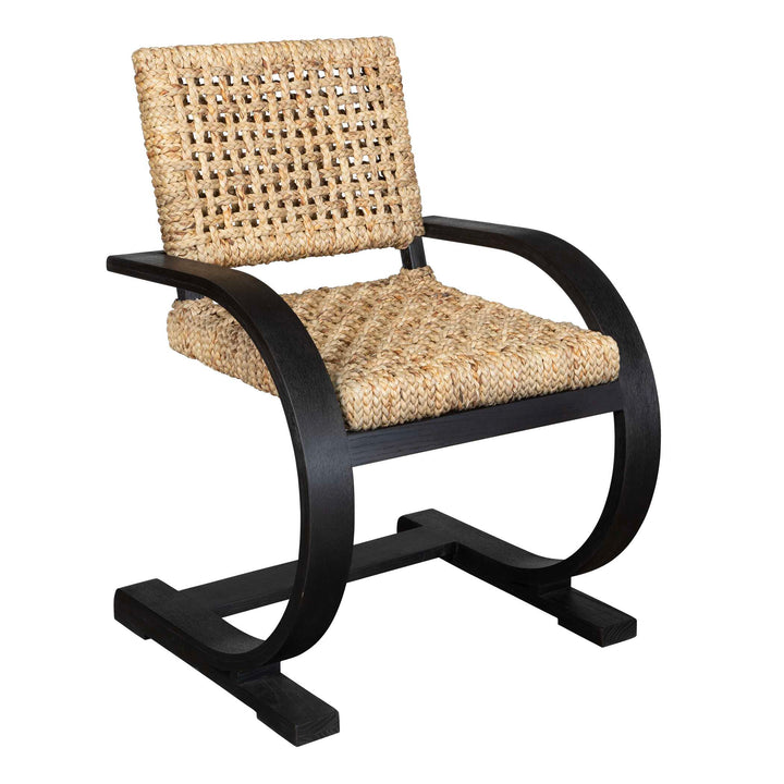 American Home Furniture Uttermost Rehema Black Dining Chair Set of 2