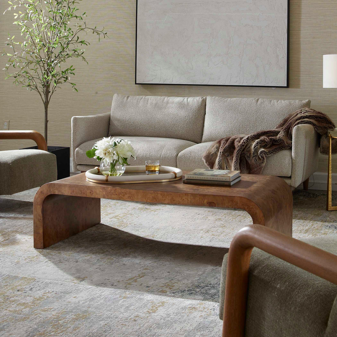 American Home Furniture Uttermost Carraway Burl Wood Coffee Table