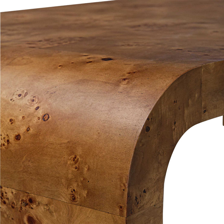 American Home Furniture Uttermost Carraway Burl Wood Coffee Table