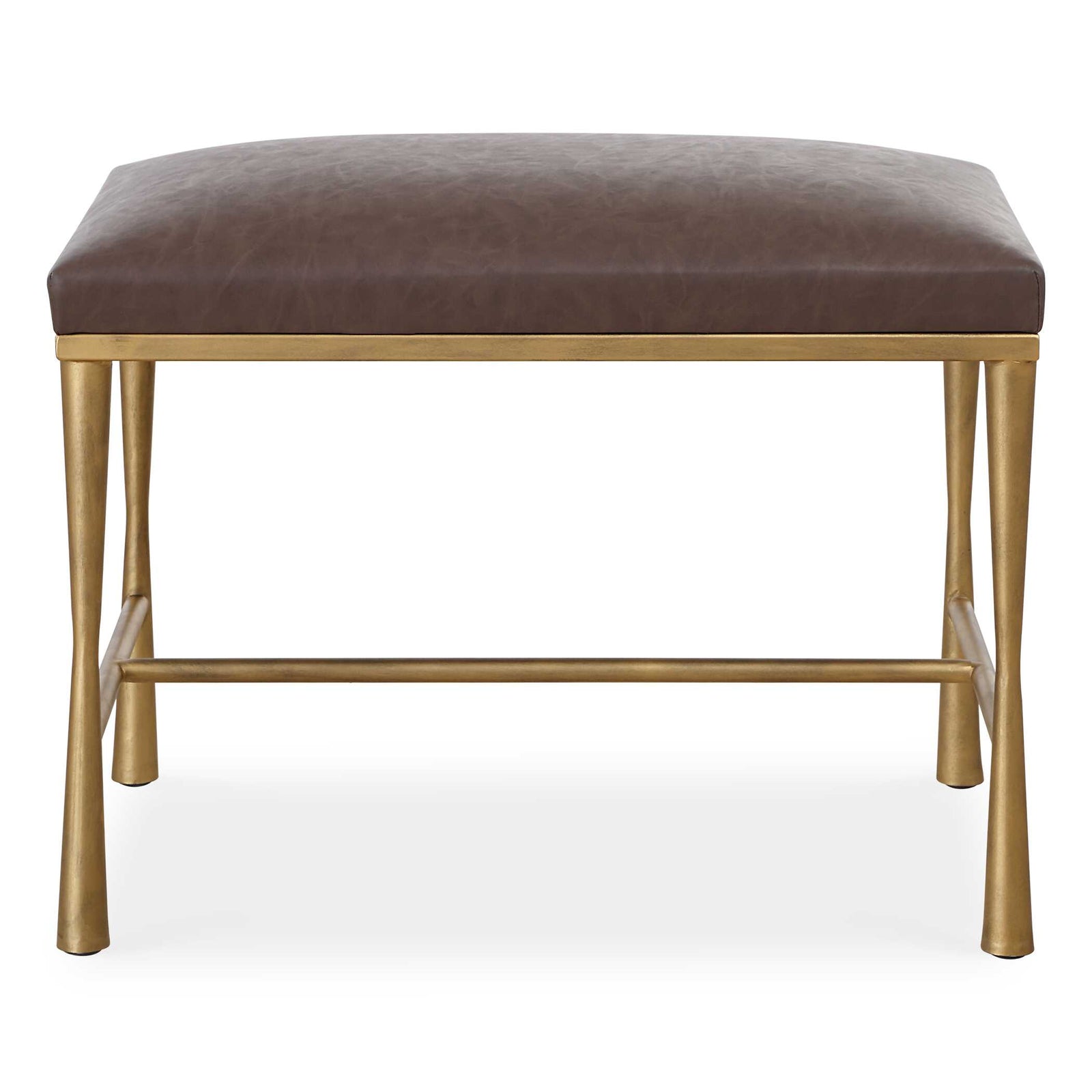 American Home Furniture Uttermost Reform Gold Small Bench