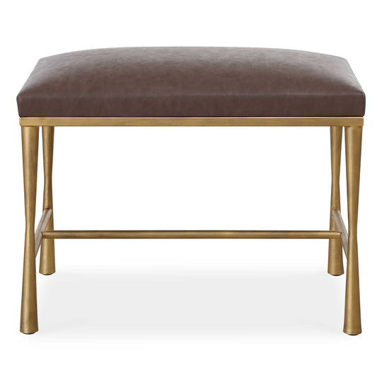 American Home Furniture Uttermost Reform Gold Small Bench