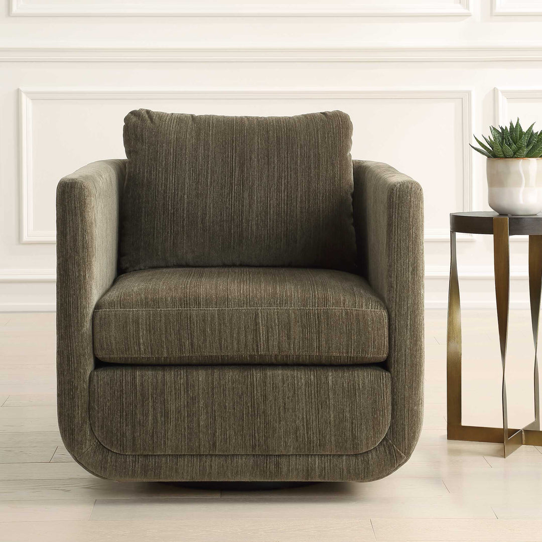 American Home Furniture Uttermost Abound Herb Swivel Chair