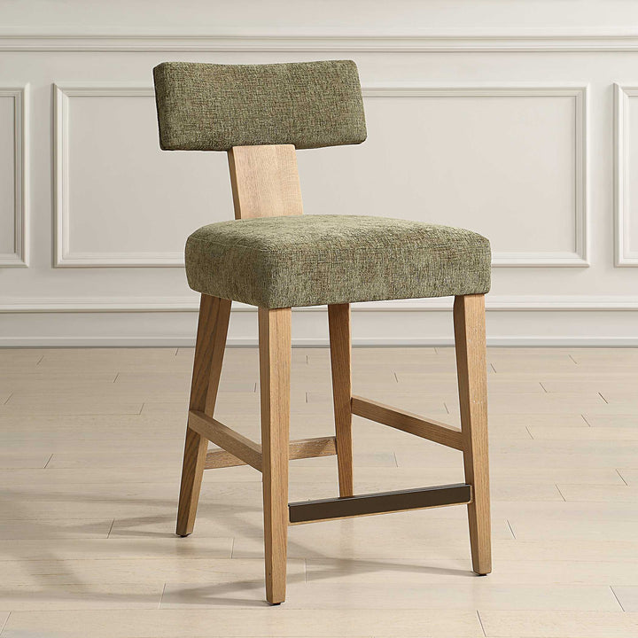 American Home Furniture Uttermost Elysian Moss Counter Stool