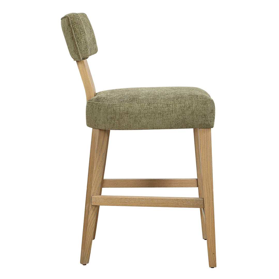 American Home Furniture Uttermost Elysian Moss Counter Stool
