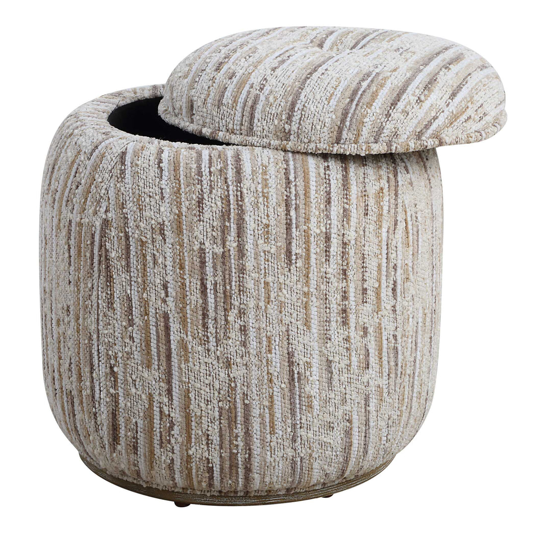 American Home Furniture Uttermost Dialogue Tan Ottoman